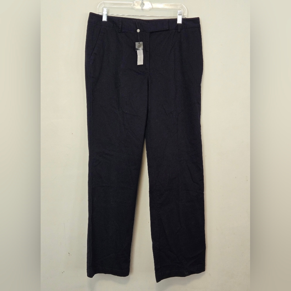 Talbots Heritage Boot Pants. New With Tags Navy Blue Size 12 High Rise